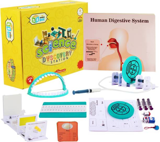 Sparklebox Science Experiments Kit for Grade 4 | Age 7-10 Years | 25 Experiments for STEM Learning with Activty Manual | for CBSE, ICSE, State | Experiment Wise QR Code for Video Explaination.