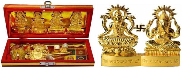 lootnixx Ayurpatra Shri Dhan Laxmi- Kuber Bhandari Yantra Brass Yantra Brass Yantra with laxmi ganesh Brass Yantra