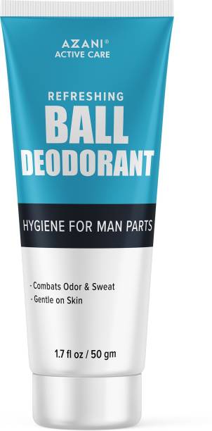 Azani Anti Chafing Men’s Ball Deodorant for odor, sweat and discomfort | Non-Irritating, Itch Free Deodorant Cream  -  For Men
