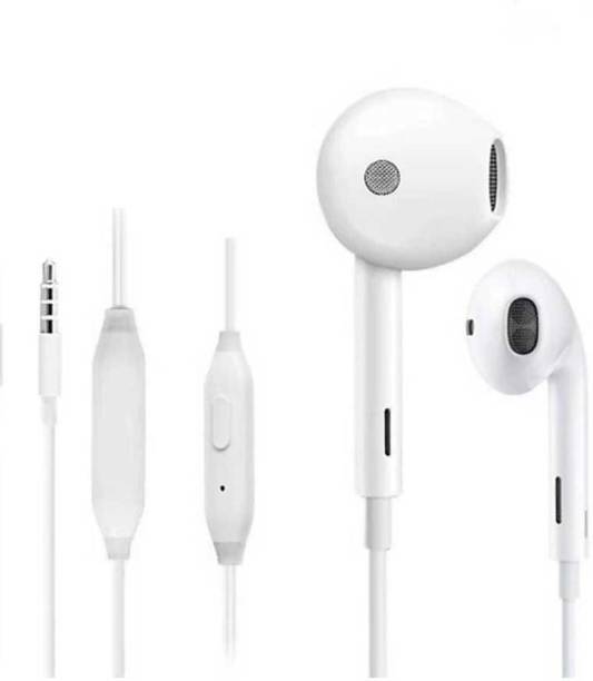 mehzkart Earphone/ Wired Headset /{ White, In the Ear} pack of 1 Wired Headset