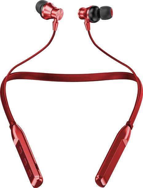 Top Headset Under 1500 cheap price 5stars Flipkart in India 55 Aroma NB119 Titanium - 48 Hours Playtime Bluetooth Neckband Bluetooth Headset