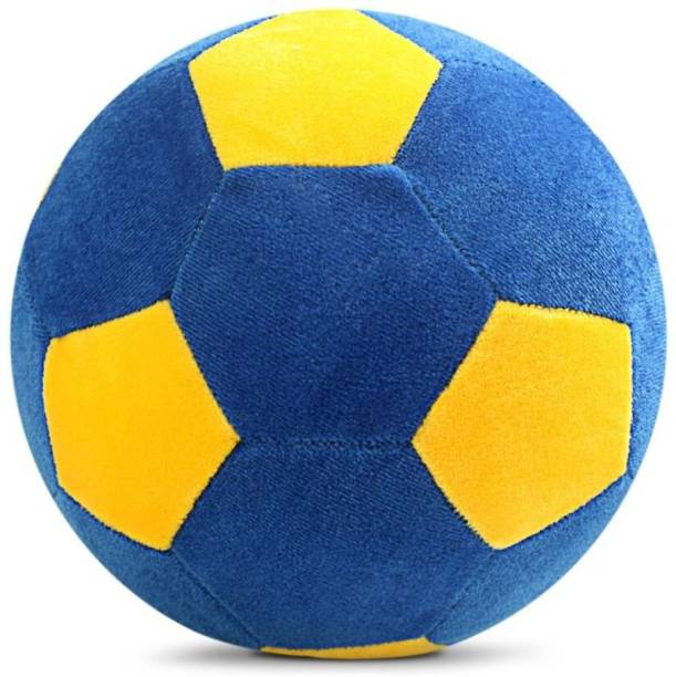 P I SOFT TOYS 15cm yellow and blue football for kids  - 15 cm
