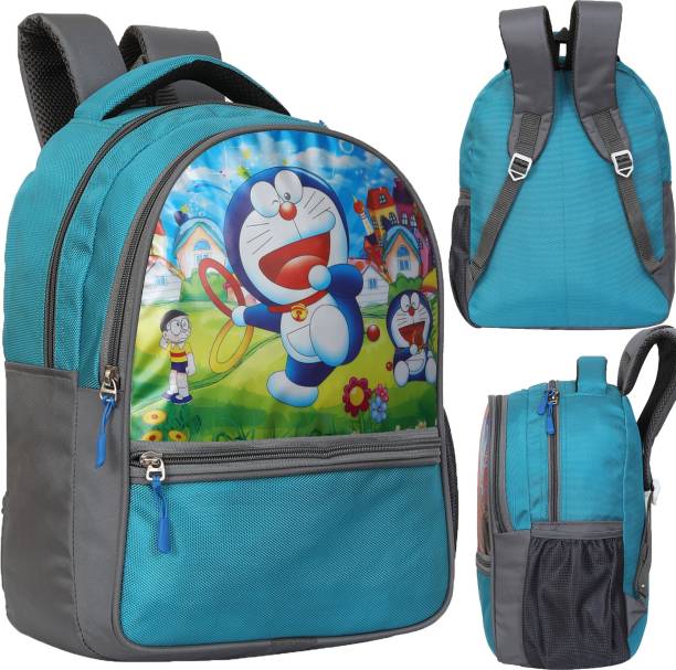 Decent Blue Doraemon 30 Liter 14 ×11 inch Pre-School 31cm For Nursery (LKG/UKG/1st std) Boys School Bag Waterproof School Bag Waterproof School Bag Waterproof School Bag