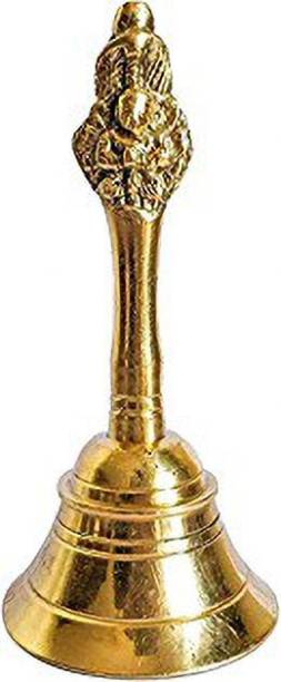 RDK SON'S Brass Garuda Puja Bell | Pooja Ghanti/Ghanta for Home and Temple | Prayer Bell | Pooja Mandir Bell (4 Inches) Brass Pooja Bell