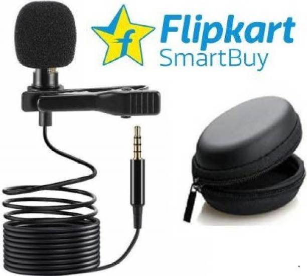 Flipkart SmartBuy METAL Digital Noise Cancellation Clip Collar Mic Condenser For Youtube Video | Interviews | Lectures | News | Travel Videos Mike for Mobile Microphone