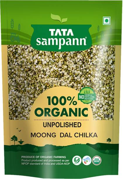 Tata Sampann Organic Green Moong Dal (Split/Chilka)
