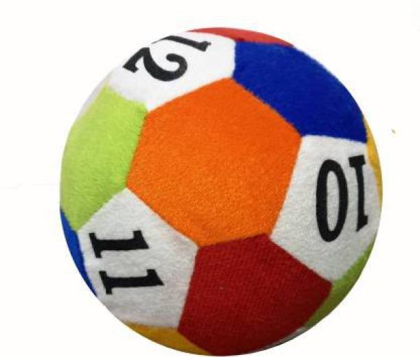 P I SOFT TOYS 10cm numeric football for kids  - 10 cm