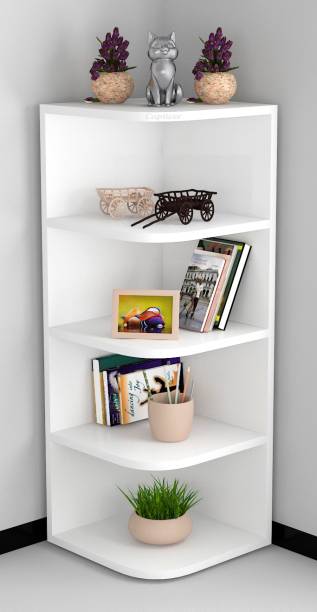 Captiver Big Edden Wooden Books and Showpieces Rack 5 Shelf Engineered Wood Open Book Shelf