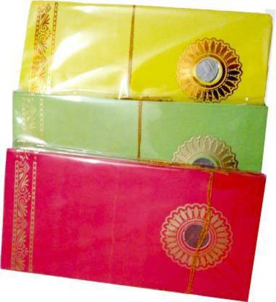 ARFA 40 Pcs Wedding Gift Envelope with 1 Rupee Coin, Money Cover Shagun Envelopes
