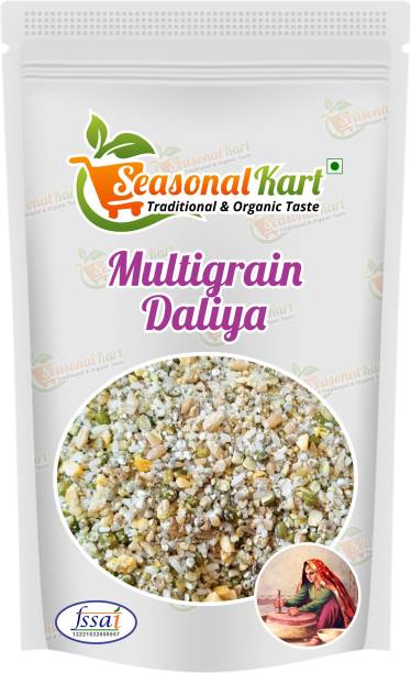 Seasonal Kart Organic Multigrain Dalia|Homemade Mix Grain Oatmeal| Healthy Breakfast Meal| Pouch