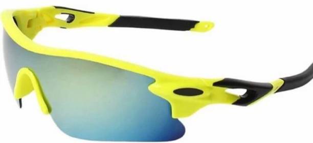 TENFORD Sports UV400 YELLOW Men Sports and Cricket Goggles Cricket Goggles