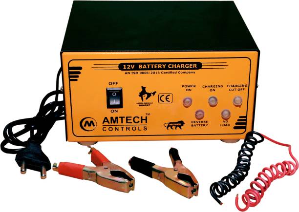 Amtech Controls 12 VOLT AUTOMATIC BATTERY CHARGER FOR BIKE,CAR,TRUCK &amp; TRACTOR'S BATTERY (5 AMP BATTERY CHARGER) NA