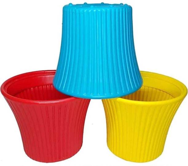 BGE SUNRAYS ATTRACTIVE SUNSHINE FLOWER POT FOR BALCONY BEDROOM VARANDAAH AND GARDENING INDOOR AND OUTDOOR FLOWER PLANT POTS Plant Container Set