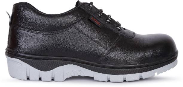 FLETON 8812-F.LEATHER-AIRMIX-WHITE_ Steel Toe Leather Safety Shoe