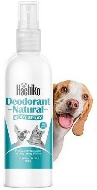 Hachiko High Quality Amazing Odor Dog Deodorant Natural Perfume Spray Deodorizer Freshener For All Dog Breeds Dog & Cat Dog, Cat, Rabbit, Hamster, Safe Deodorizer (100 ml) Deodorizer