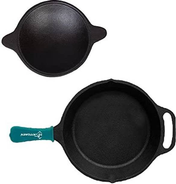 70’S KITCHEN Cookware Combo – Appam Pan 7.4IN & Single Handle Skillet 10IN Cookware Set Price in India – Buy 70’S KITCHEN Cookware Combo – Appam…