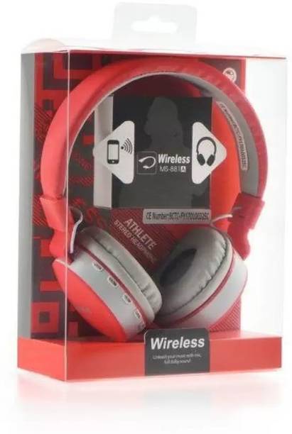 Top Headset Jack Connection cheap price 5stars Flipkart in India 80 Megaloyalty MS-881Immersive Audio Sound Headphone Long Battery Life Bluetooth Headset
