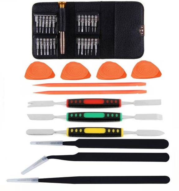 MyJerry 1225 Series Precision Screwdriver Set with 12 PCs Mobile, Laptop Opening & Repair Tool Kit - for Cell Phones, Laptop, PC and other Electronics Gadgets Hand Tool Kit