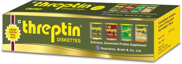 Threptin Protein Diskettes | Protein Biscuit | Limited Edition Trail Pack | Casein Protein