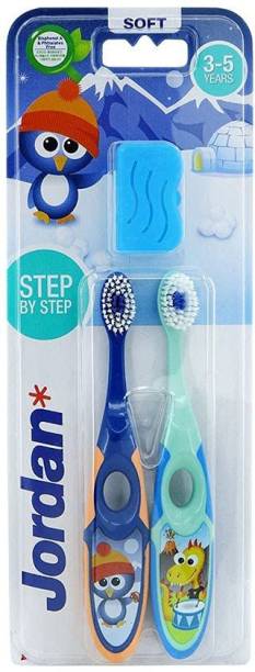 Jordan Step-2 3-5 years Toothbrush Soft Bristles BPA Fr...