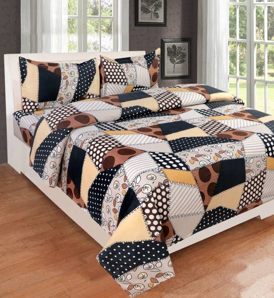 Home Pictures 210 TC Cotton Double Printed Bedsheet