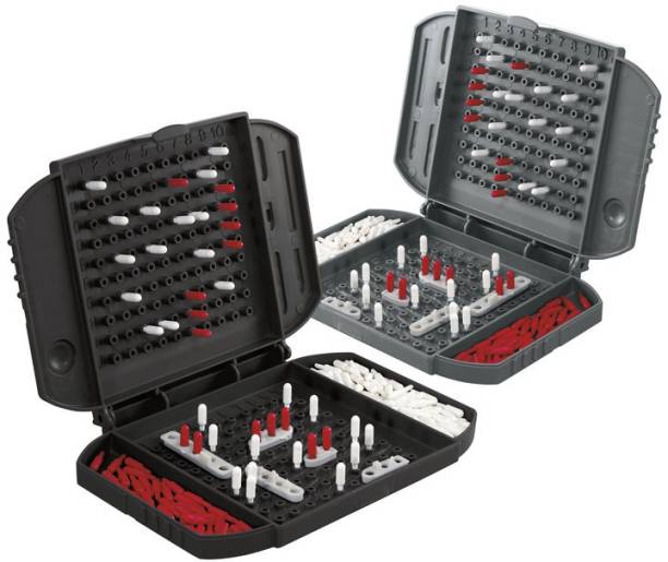 HASBRO GAMING Battleship Grab and Go; Portable 2 Player; Fun Travel for Ages 7 and Up Board Game Accessories Board Game