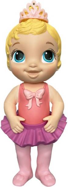 Baby Alive Sweet Ballerina Baby Doll, Pink, 10.5-Inch Ballet Doll with Tutu Skirt and Tiara, Blonde Hair Toy for Kids Ages 3 Years and Up