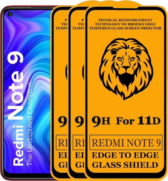 SEVEN7STAR Edge To Edge Tempered Glass for Mi Redmi Note 9