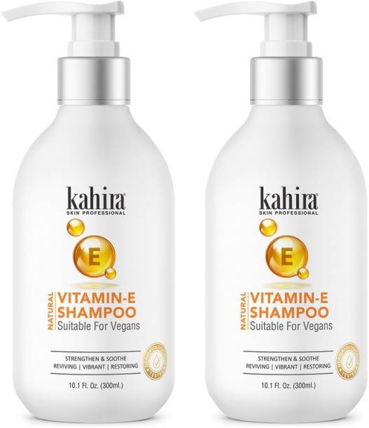 Kahira Vitamin-E Shampoo Sutitable For Vegans Strengthen & Soothe Reviving | Vibrant | Restoring Free From Silicon es, Sulphate & Parabens