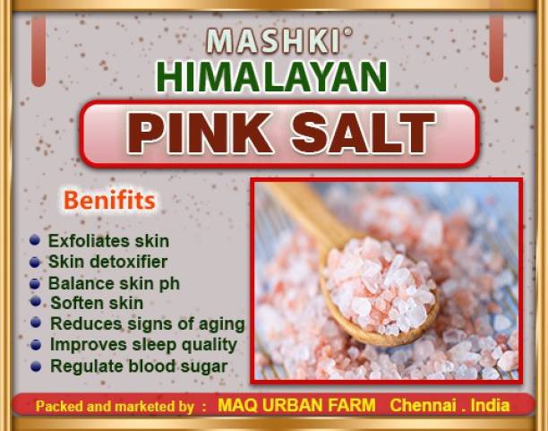 MASHKI Himalayan Pink Rock Salt Granules 100% Natural and Antioxidant with Essential Minerals Himalayan Pink Salt-2KG