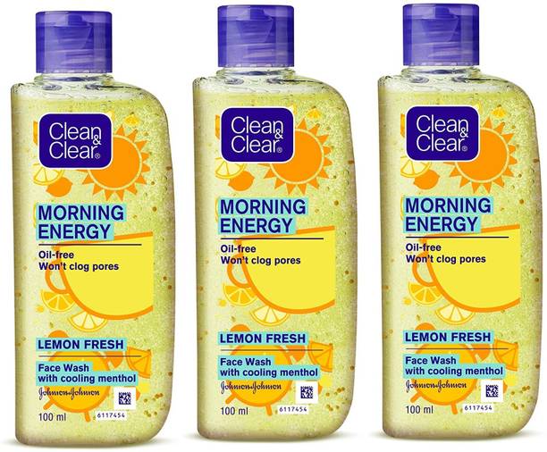 Clean & Clear Morning Energy Lemon Fresh Facewash(100ml X 3) Face Wash