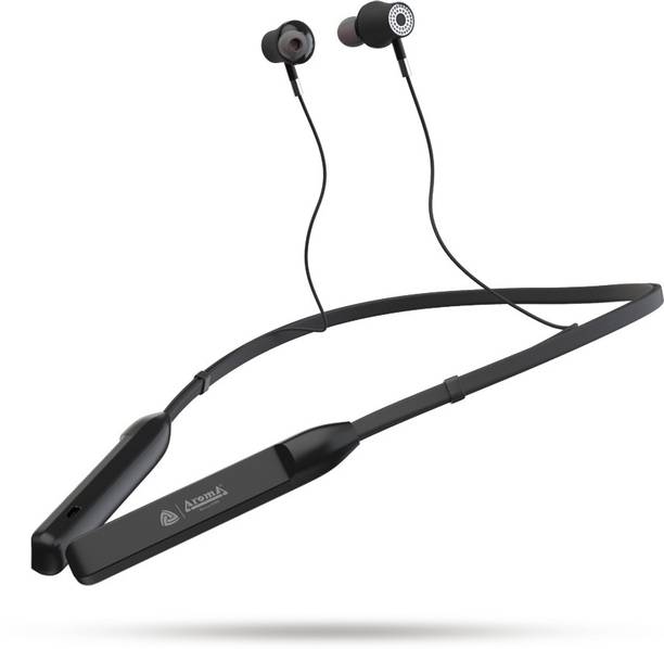 Top Headset Under 300 cheap price 5stars Flipkart in India 77 Aroma NB119B Badshah - 40 Hours Playtime Bluetooth Neckband Bluetooth Headset