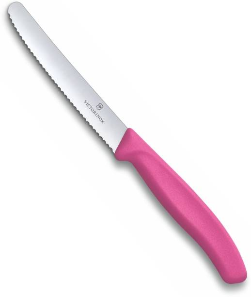 Victorinox Kitchen Knife Wavy Edge 11 Cm-pink Stainless Steel Knife