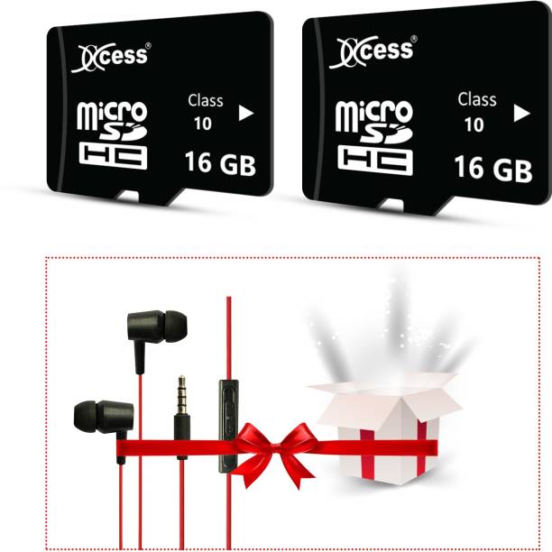 XCCESS 16+16GB Memory Card 16 GB MicroSD Card Class 10 80 MB/s  Memory Card