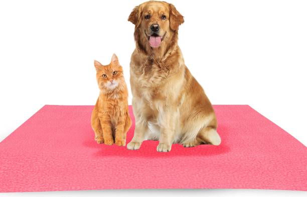 Amorite Reusable Washable Pee Pads-Puppies Washable Dog/Cat Diapers Salmon Rose Dog, Cat Pet Mat
