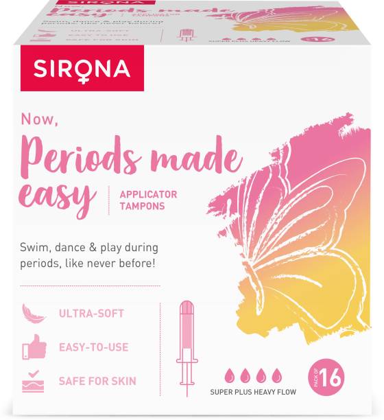 SIRONA Premium Applicator - Super Plus Heavy Flow Tampons