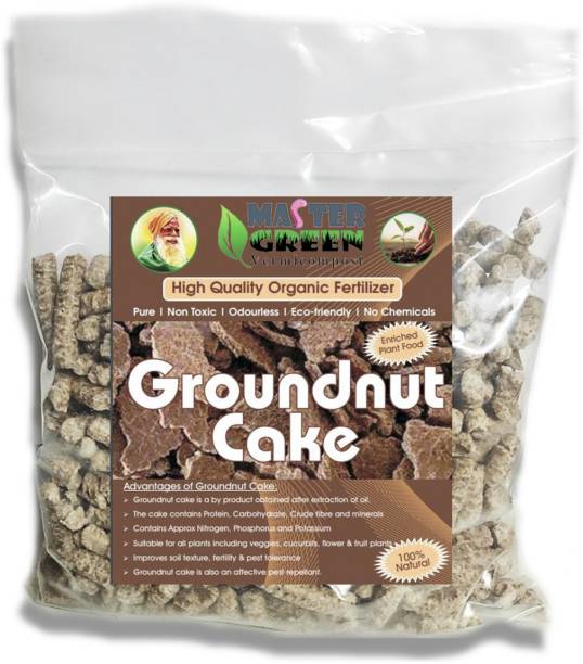 master green Premium Groundnut Cake 5kg Fertilizer for Plants, Organic Fertilizer for Home Garden Fertilizer