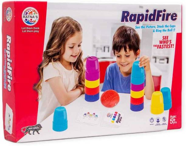 SMB ENTERPRISES Rapid Fire Quick Cups Game To Build Agility for Kids (Multicolour) Party & Fun Games Board Game