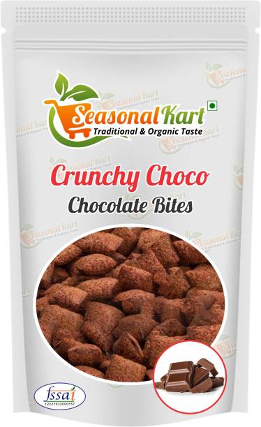 Seasonal Kart Breakfast Cereal, Multigrain Choco Chocolate Fills (Made with Oats, Corn, Wheat, Rice, Zero Cholesterol Chocolate Dark Choco Fills) Pouch
