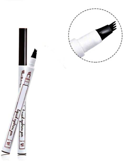 Three Elements Eye Brown Makeup, Eyebrow Pencil with a Micro-Fork Tip Applicator Creates Natural Looking Brows Effortlessly and Stays on All Day Microblading Effect Black eyebrow Pen waterproof smudgeproof eye makeup