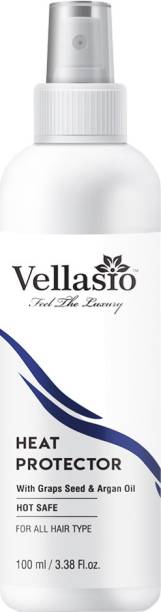 vellasio heat protection hair spray with argan oil and grapes seed oil paraben and sulfate free (professional hair spray) Hair Spray