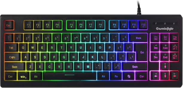 Cosmic Byte CB-GK-22 Veritas TKL RGB Sonic Spectrum Wired USB Gaming Keyboard