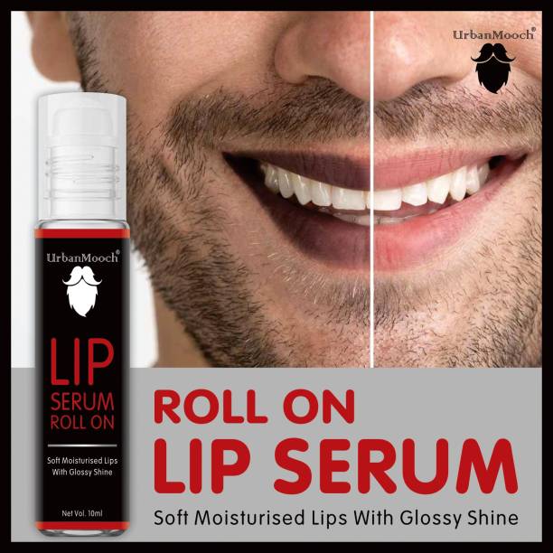 UrbanMooch Advanced Brightning Lip Serum, Roll On For Glossy & Shiny Lips with Moisturizing & Nourishing Effect- Men Strawberry