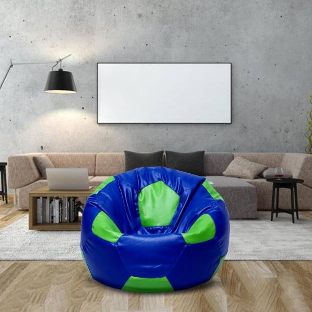 THREADVIBELIVING XXL Chair Bean Bag Cover  (Without Beans)