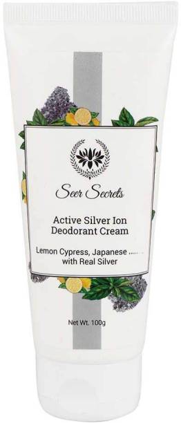 Seer Secrets Lemon Cypress Japanese Mint Active Silver Ion Deodorant Cream Deodorant Cream  -  For Men & Women