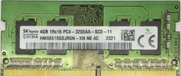 Hynix PC4-2666V 1RX8 DDR2 4 GB (Single Channel) Laptop (HMA851S6DJR6N-XN)