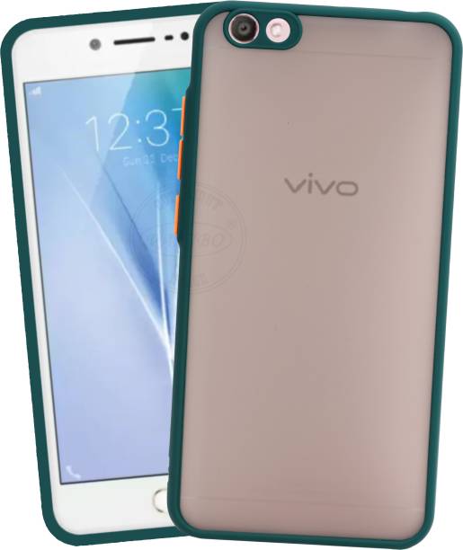 VAKIBO Back Cover for Vivo V5, Smoke Frosted Back Case With Camera Protection Ring