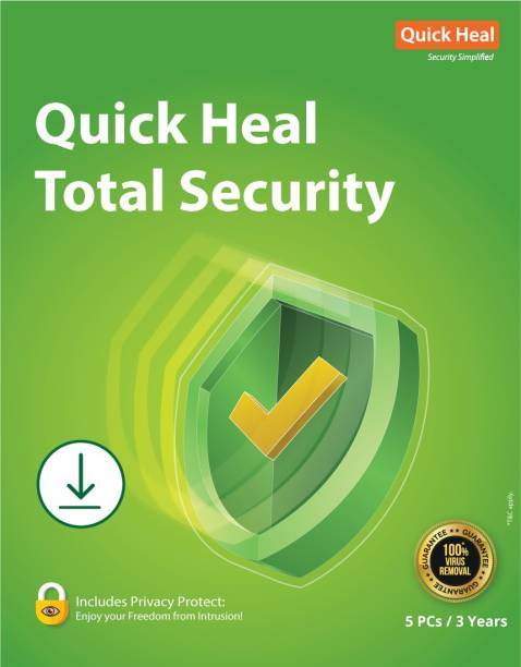 QUICK HEAL 5 PC PC 3 Years Total Security (Email Delivery - No CD)