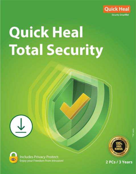 QUICK HEAL 2 PC PC 3 Years Total Security (Email Delivery - No CD)