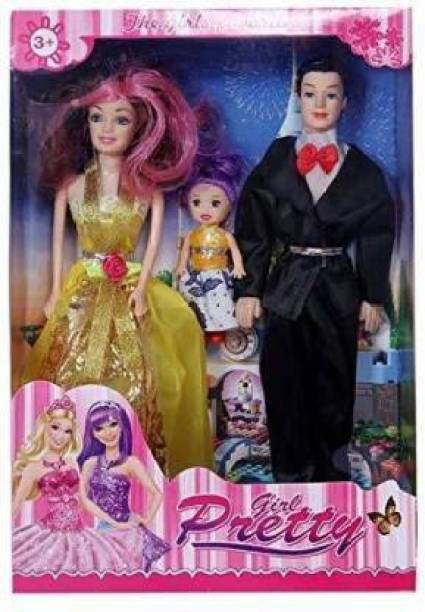 ADR PLAYZONE preeti love couple doll good family doll (pack of 1) two color